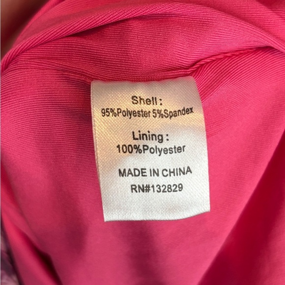 Revolve more to come marina ruched mesh floral pink mini dress size small - Picture 5 of 15